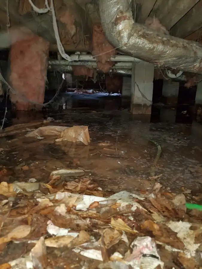 Crawl space flood assessment for Commercial Water Damage Restoration in Wahiawa